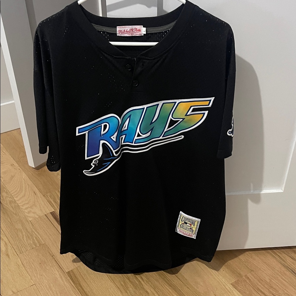 Custom Classic Devil Rays Shane Mcclanahan Jersey - image 1